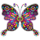 Fantasy vivid vintage butterfly