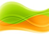 Vector multicolored waves backdrop