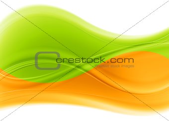 Vector multicolored waves backdrop