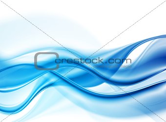Vector blue smooth waves