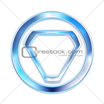 Vector blue elegant shape