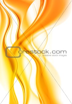 Vector yellow smooth waves
