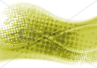 Abstract grunge vector waves