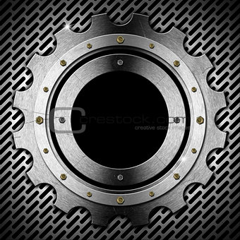 Gear - Gray Metal Porthole