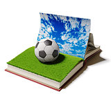 football ball in book