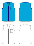 Blue waistcoat