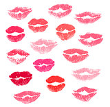 Collection print of lips