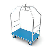 Silver luggage cart