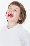 Young Happy Boy Laughing