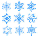 Set of snowflakes