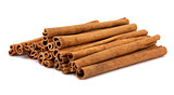 Stacked cinnamon sticks