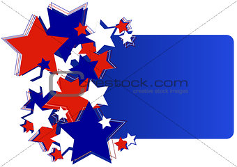 greeting card with stars