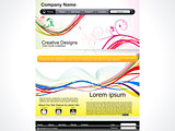 abstract artistic web template