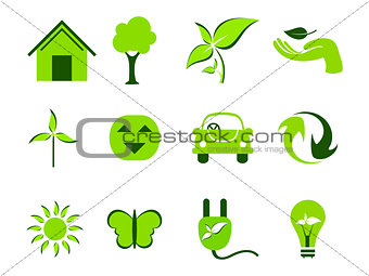 abstract multiple eco icon