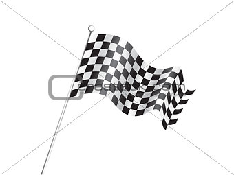 abstract race flag concept