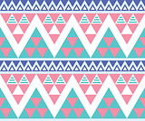 Tribal aztec colorful seamless pattern