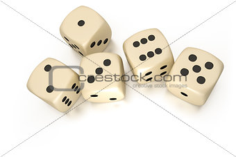 five dice