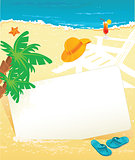 Summer tropical banner