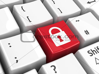 Keyboard security key
