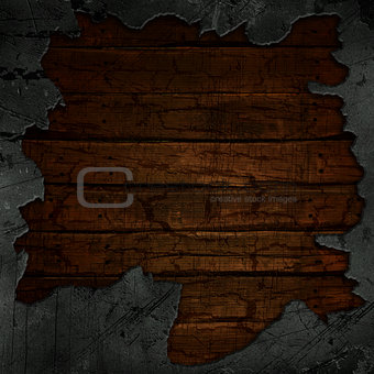 Cracked concrete and wood background