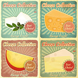 Vintage Set of Cheese Labels
