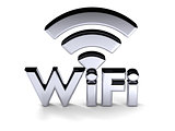 Silver WiFi symbol