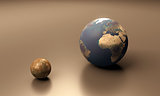 Callisto and Earth blank