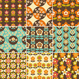 Set of 70s Seamless Patterns Design