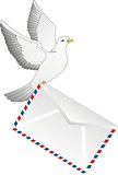 The dove with the letter
