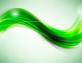 Abstract green waves eps10 vector illustration