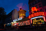 Moulin Rouge cabaret at night