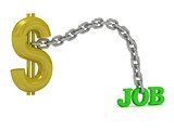 abstract job and money