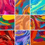 abstract painting background design set