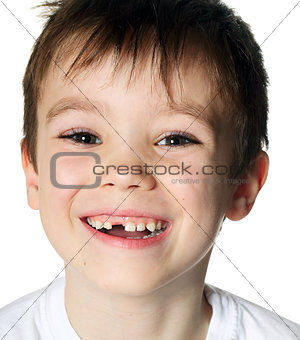Toothless boy