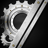 Gears Industrial Metal Template