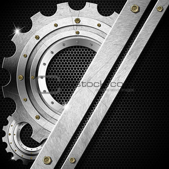 Gears Industrial Metal Template