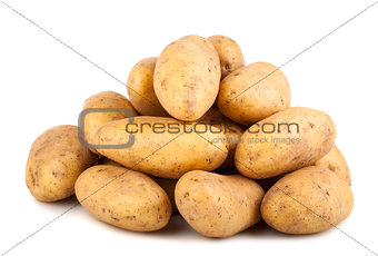 Heap of fresh potatoes