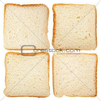 Slices of fresh bread