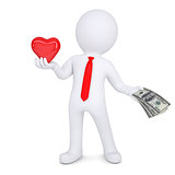 3d man changes heart on money