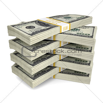 A few packs of dollar bills