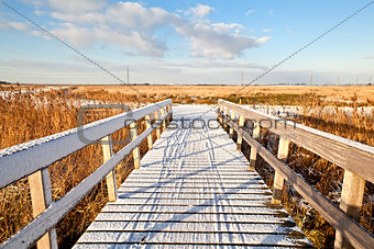 bridge in snow