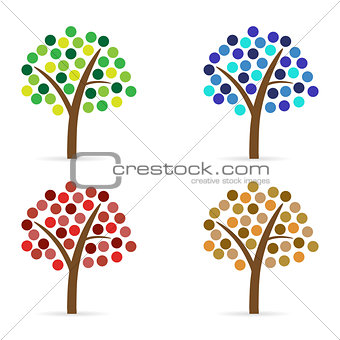 Set of abstract trees