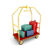 Hotel luggage cart