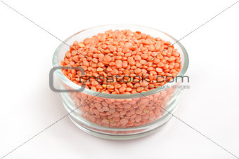 Dried pink or red lentils