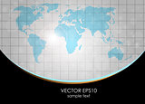Vector background with world map