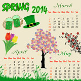 Spring calendar 2014