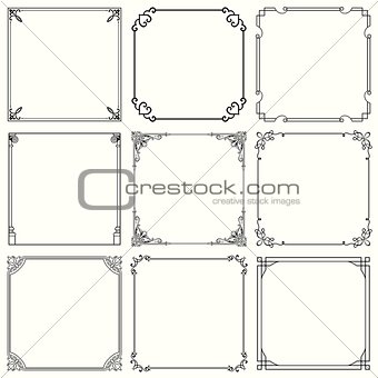 Decorative frames (set 32)