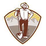 Gold Digger Miner Prospector Shield
