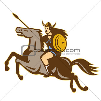 Valkyrie Amazon Warrior Horse Rider