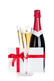 Champagne and gift letter